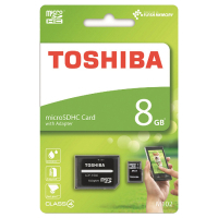 Карта памяти Toshiba 8GB microSDHC class 4 (THN-M102K0080M2) изображение 2
