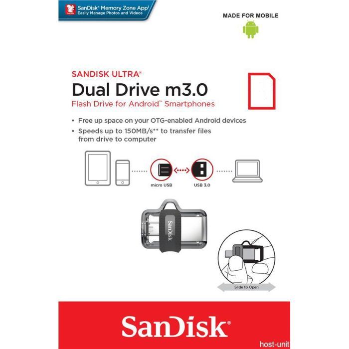 USB флеш накопитель SanDisk 128GB Ultra Dual Drive M3.0 USB 3.0 (SDDD3-128G-G46) изображение 7