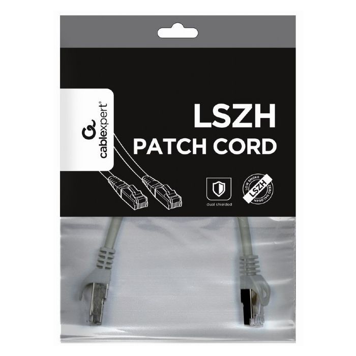 Патч-корд 0.25м S/FTP Cat 6A CU LSZH gray Cablexpert (PP6A-LSZHCU-0.25M) изображение 4