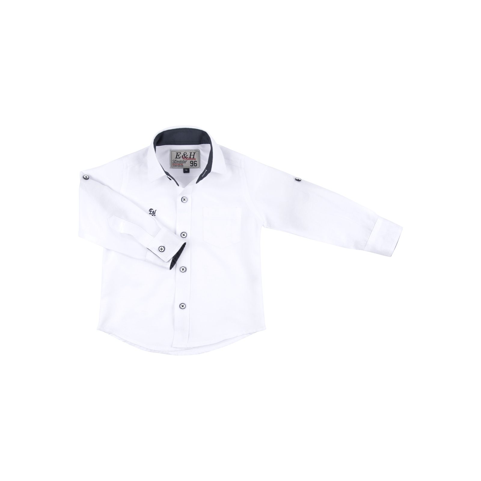 Рубашка E&H белая (G-218-98B-white) изображение 4