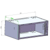 Шкаф настенный CSV 4U, 600*350 антивандальная (435-АВ) изображение 4