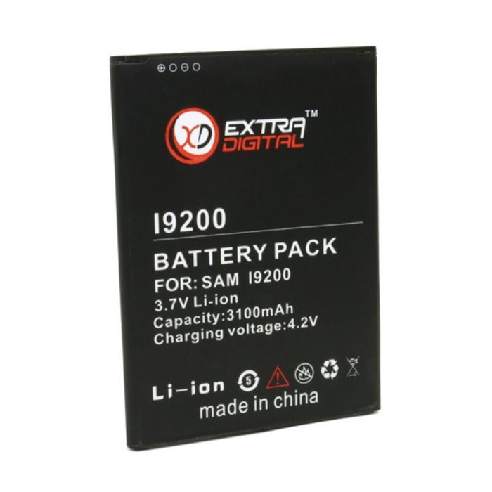 Аккумуляторная батарея Extradigital Samsung GT-i9200 Galaxy Mega (3100 mAh) (BMS1149) изображение 2