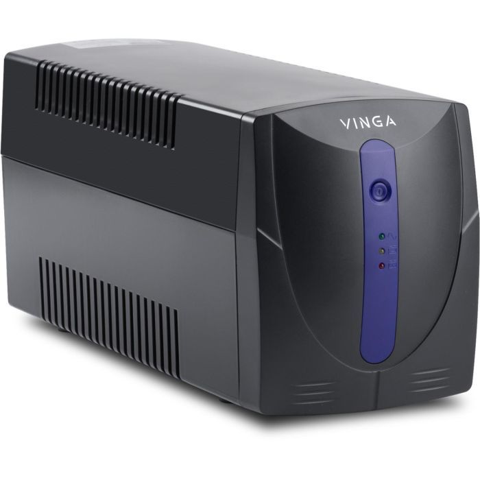Источник бесперебойного питания Vinga LED 1500VA plastic case with USB (VPE-1500PU) изображение 2