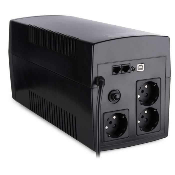 Источник бесперебойного питания Vinga LED 1500VA plastic case with USB (VPE-1500PU) изображение 5
