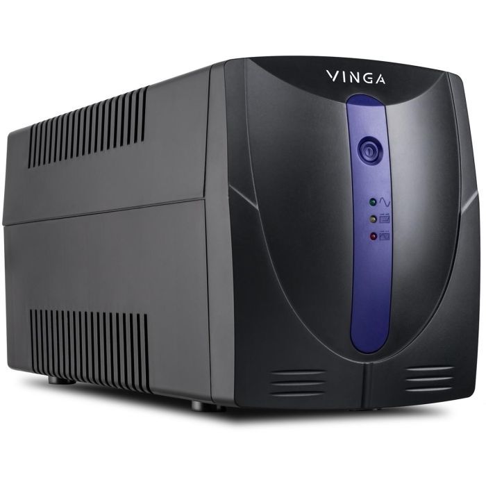 Источник бесперебойного питания Vinga LED 1500VA plastic case with USB (VPE-1500PU) изображение 6