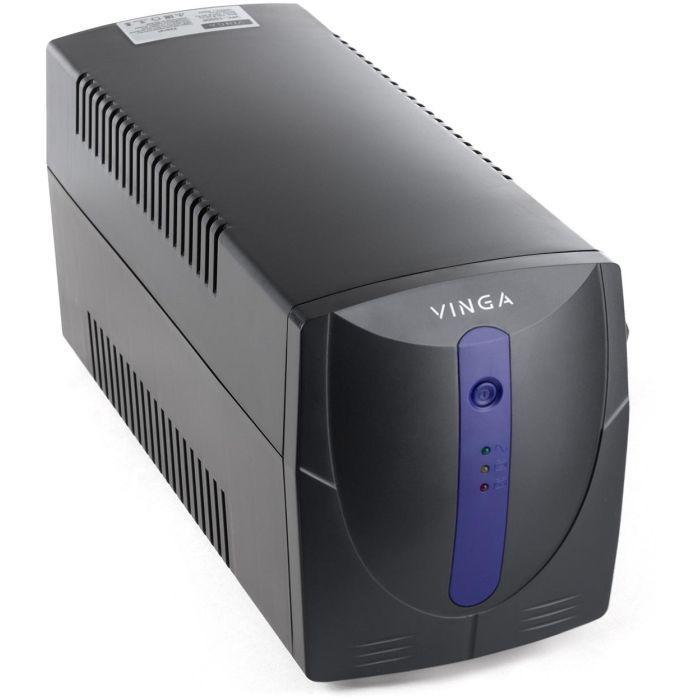 Источник бесперебойного питания Vinga LED 1500VA plastic case with USB (VPE-1500PU) изображение 9