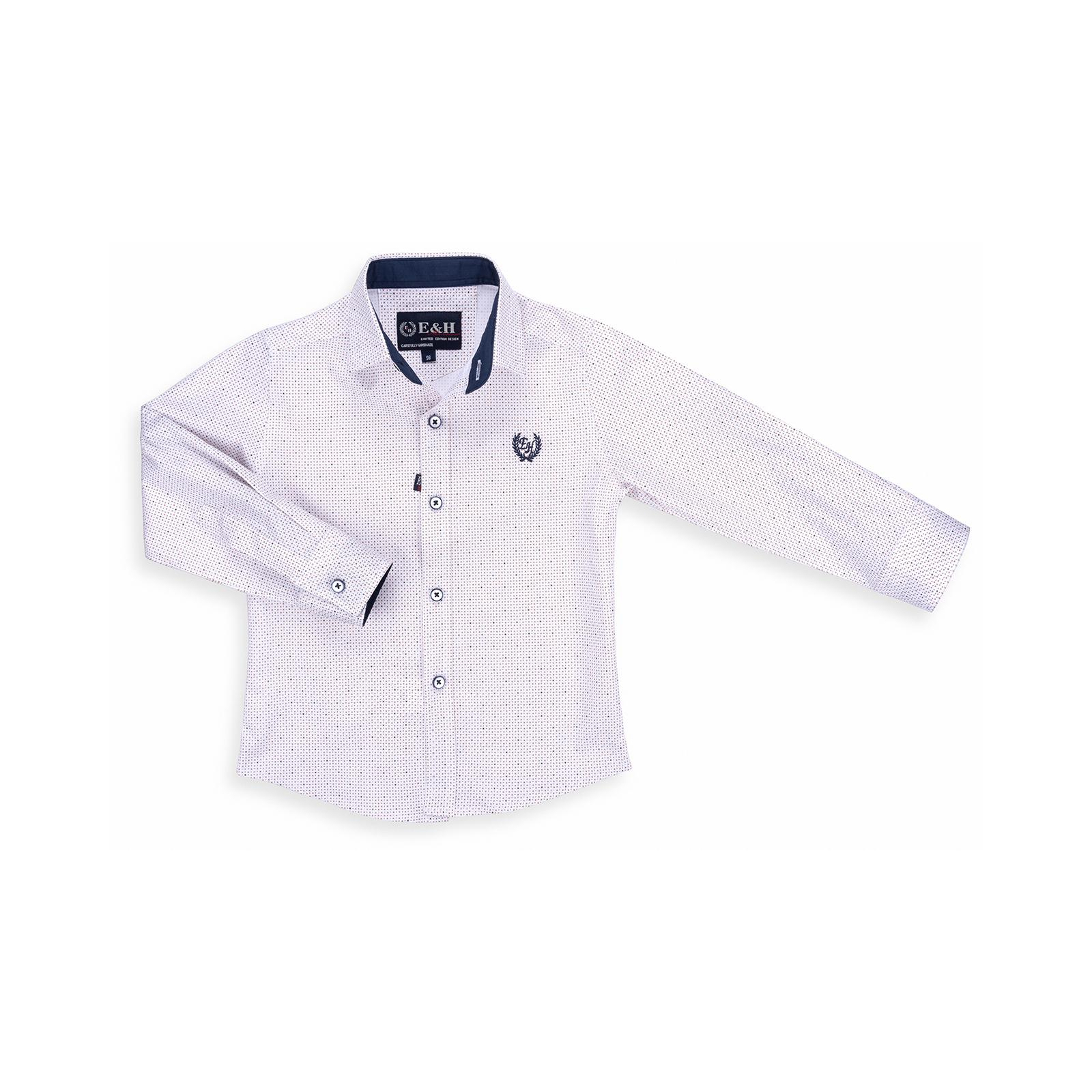 Рубашка E&H с мелким рисунком (G-257-110B-beige)