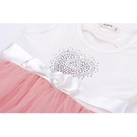 Платье детское Breeze сарафан с фатиновой юбкой и сердцем (10862-110G-peach) изображение 5