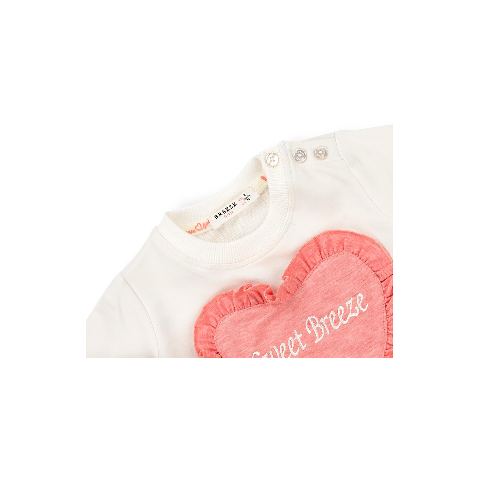 Набор детской одежды Breeze с сердечком и оборочкой (11261-74G-peach) изображение 7