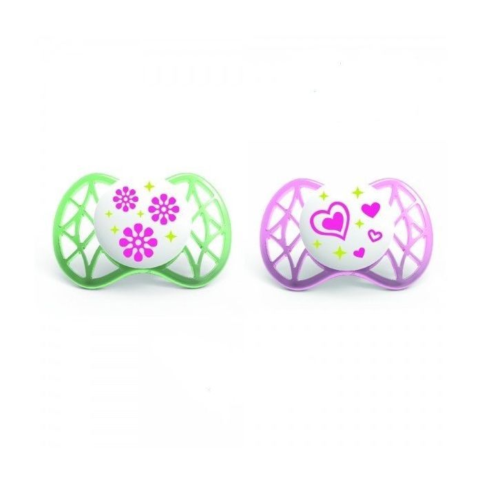 Пустушка Nuvita Air 0м+ 2шт. для девочки (NV7060Girl)