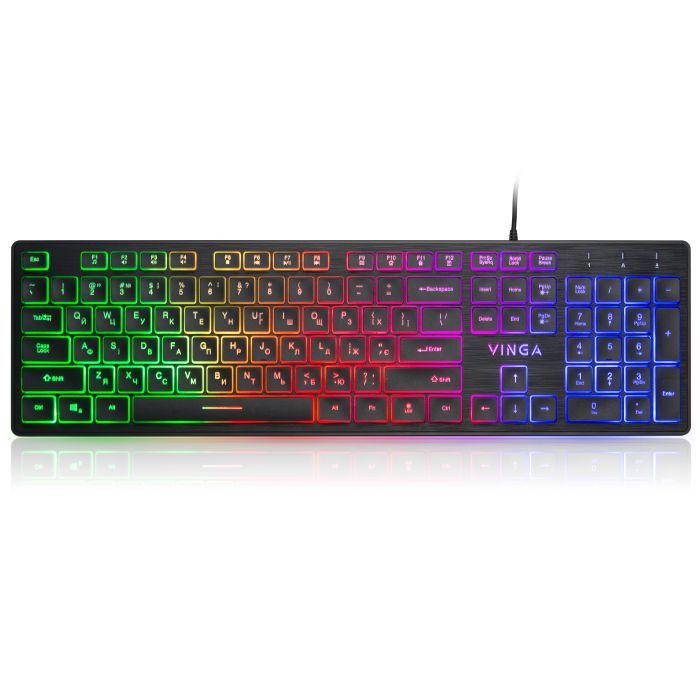 Клавіатура Vinga KB410 White