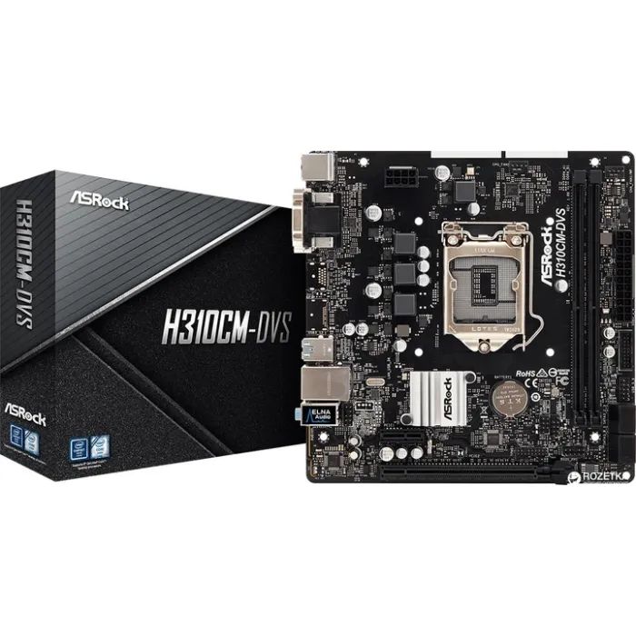 Материнська плата ASRock H310CM-DVS зображення 2