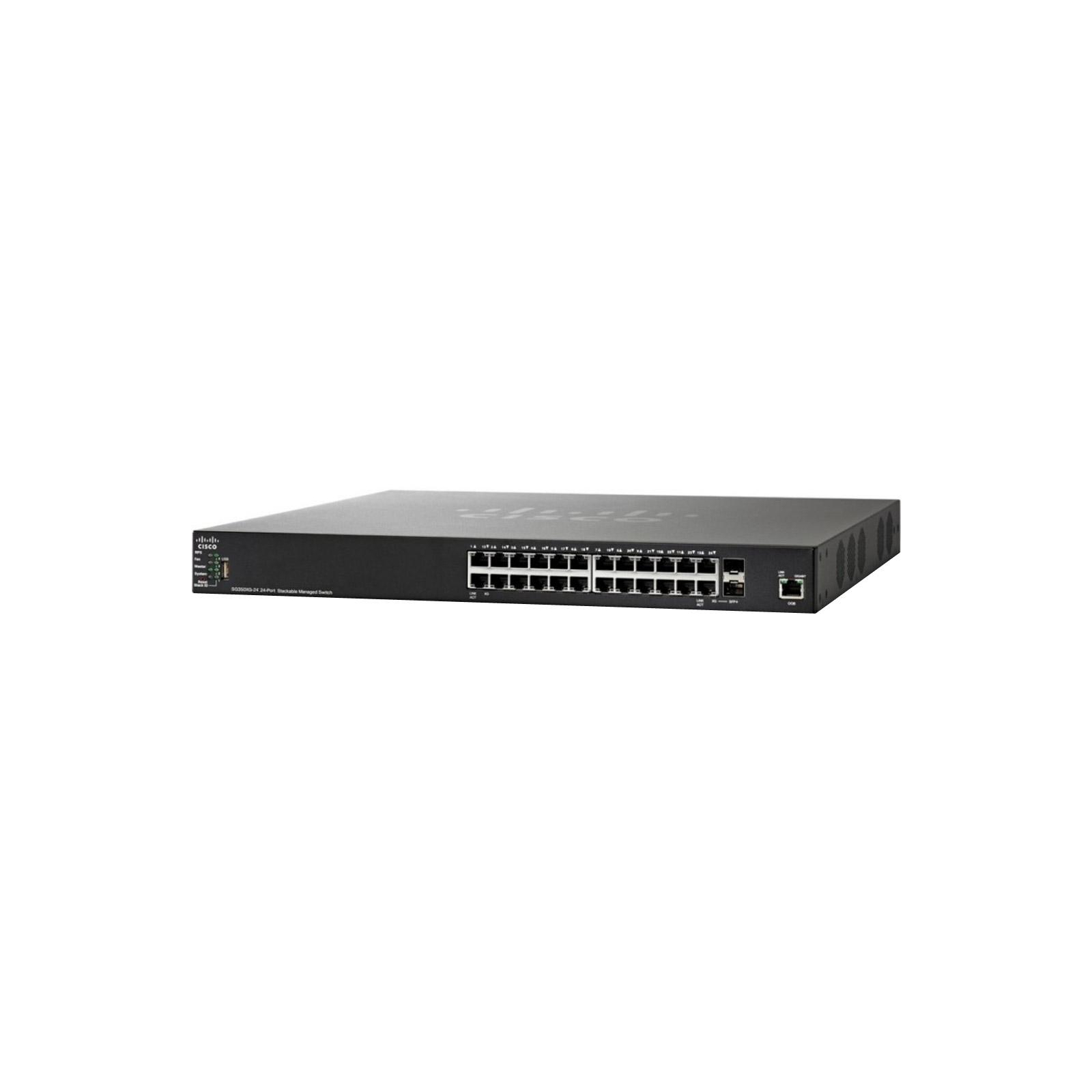 Комутатор мережевий Cisco SG350X-24-K9-EU