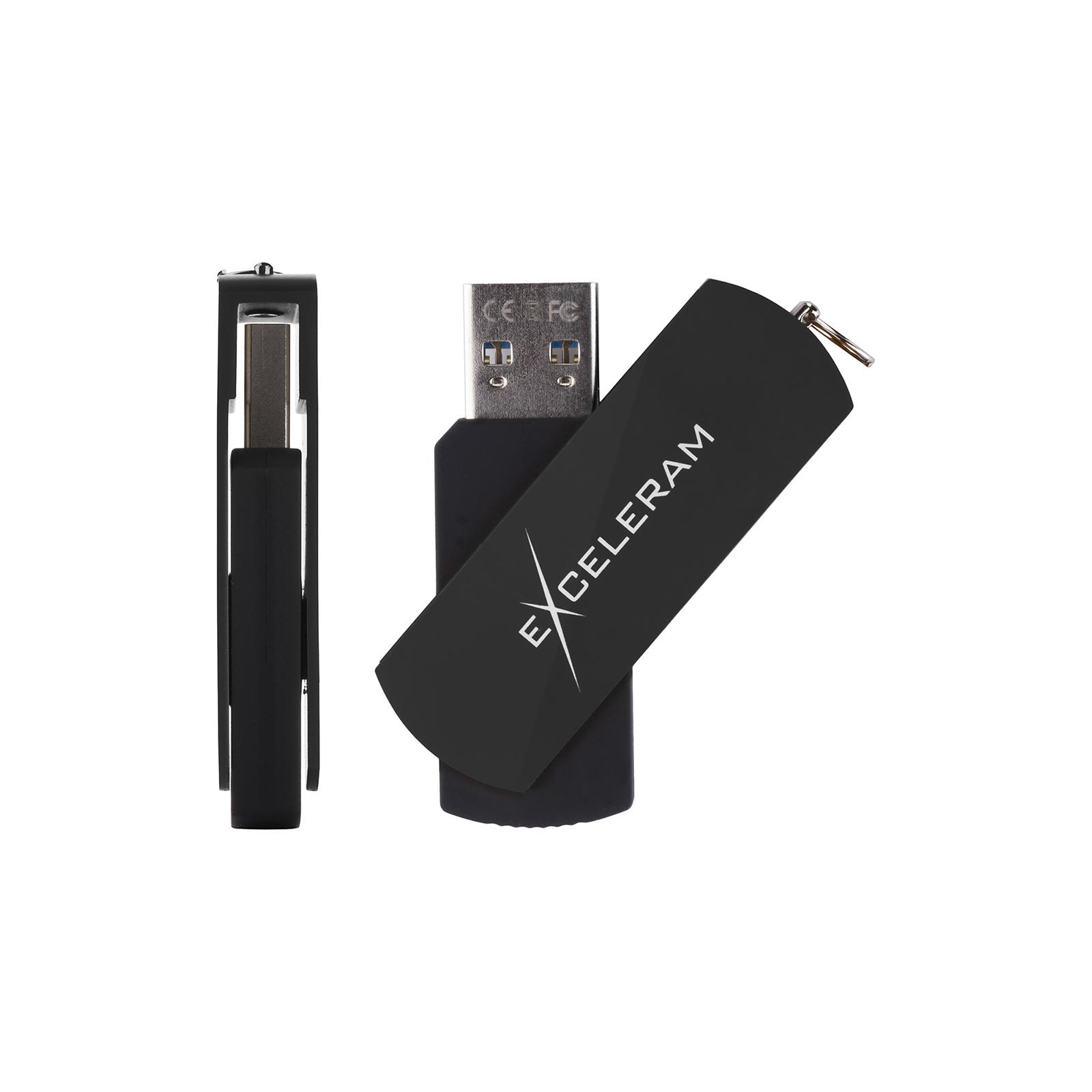 USB флеш накопичувач eXceleram 128GB P2 Series Black/Black USB 3.1 Gen 1 (EXP2U3BB128) зображення 4