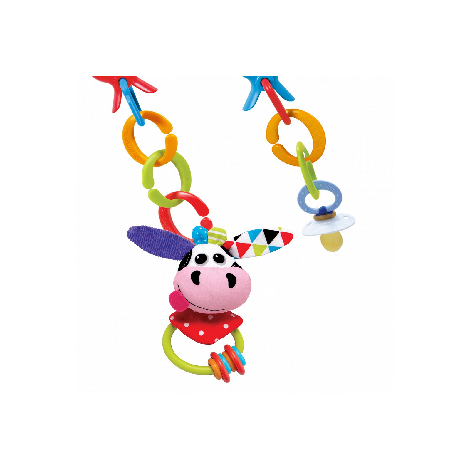 Іграшка на коляску Yookidoo Ланцюжок Корівка (70637) зображення 2