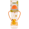 Пляшечка для годування Baby Team з латексною соскою і ручками 250 мл 0+ (1311_собачка_оранжевая) зображення 2