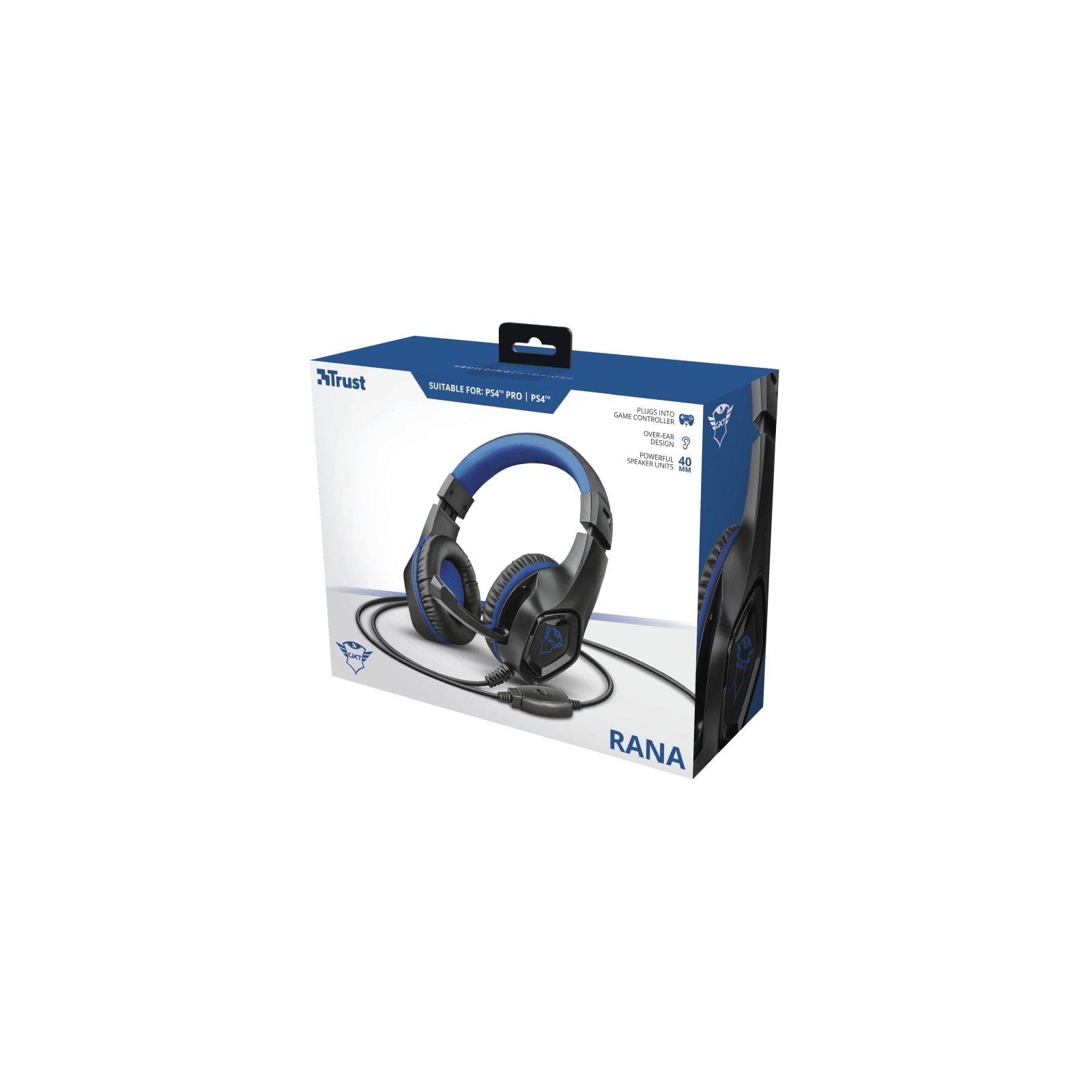 Наушники Trust GXT 404B Rana Gaming Headset for PS4 3.5mm BLUE (23309) изображение 12