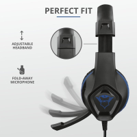 Наушники Trust GXT 404B Rana Gaming Headset for PS4 3.5mm BLUE (23309) изображение 6