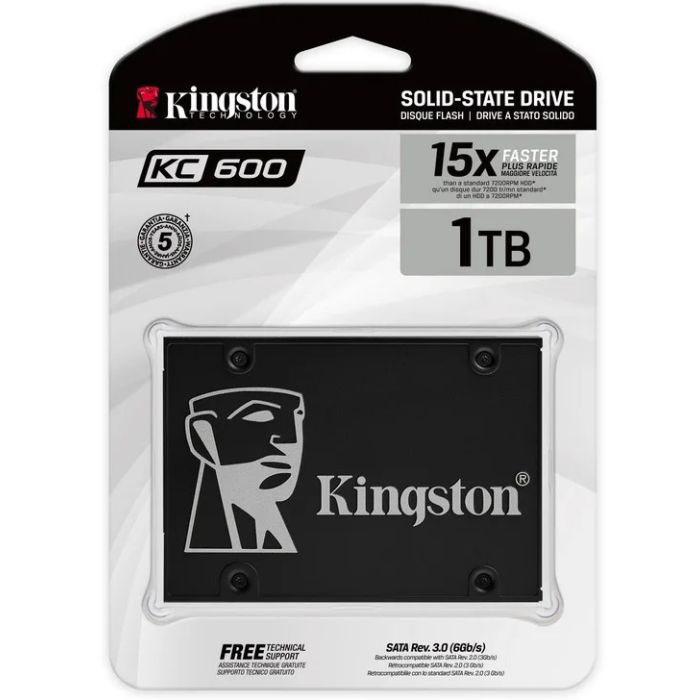 Накопичувач SSD 2.5" 512GB Kingston (SKC600/512G) зображення 3