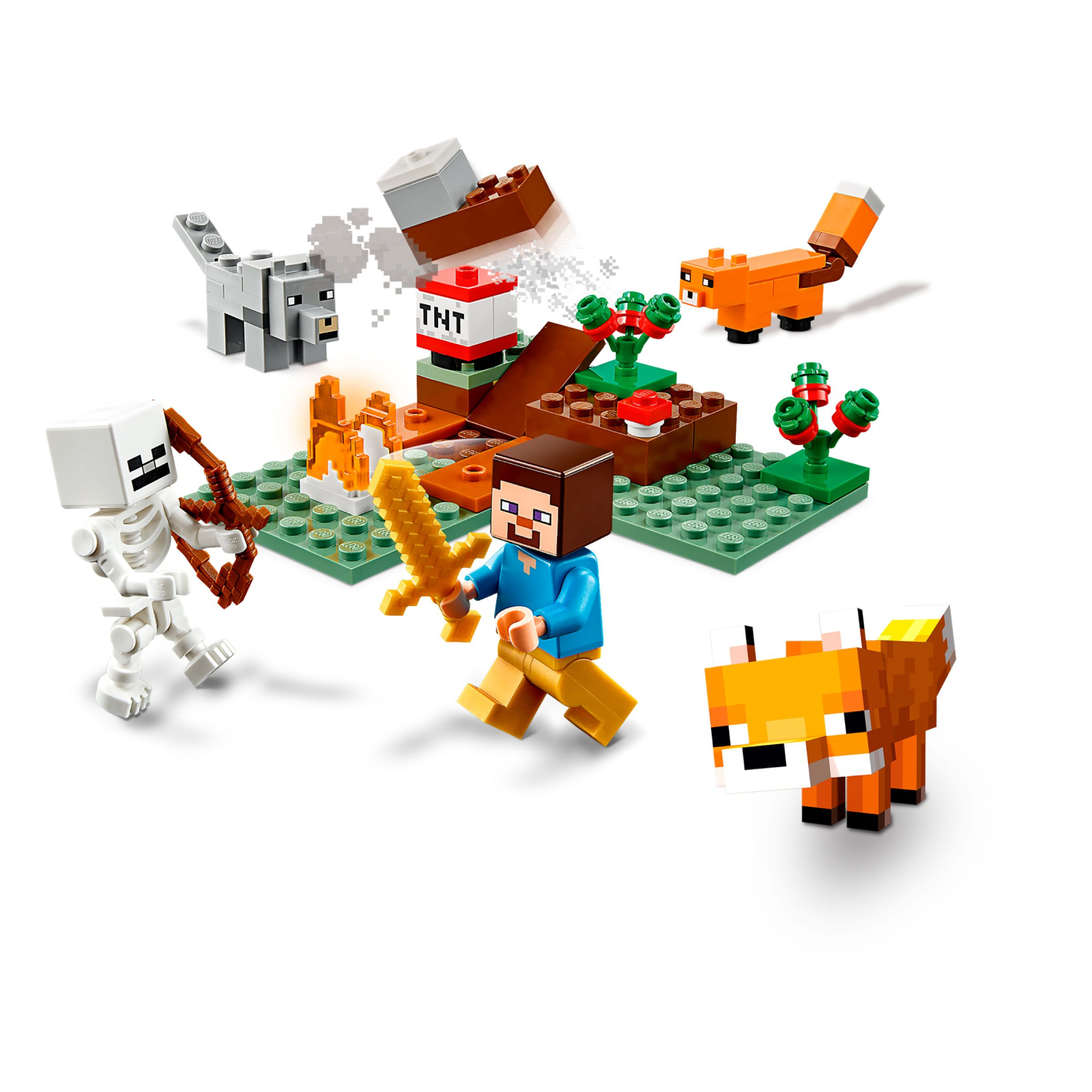 Конструктор LEGO Minecraft Приключения в тайге 74 детали (21162) изображение 3