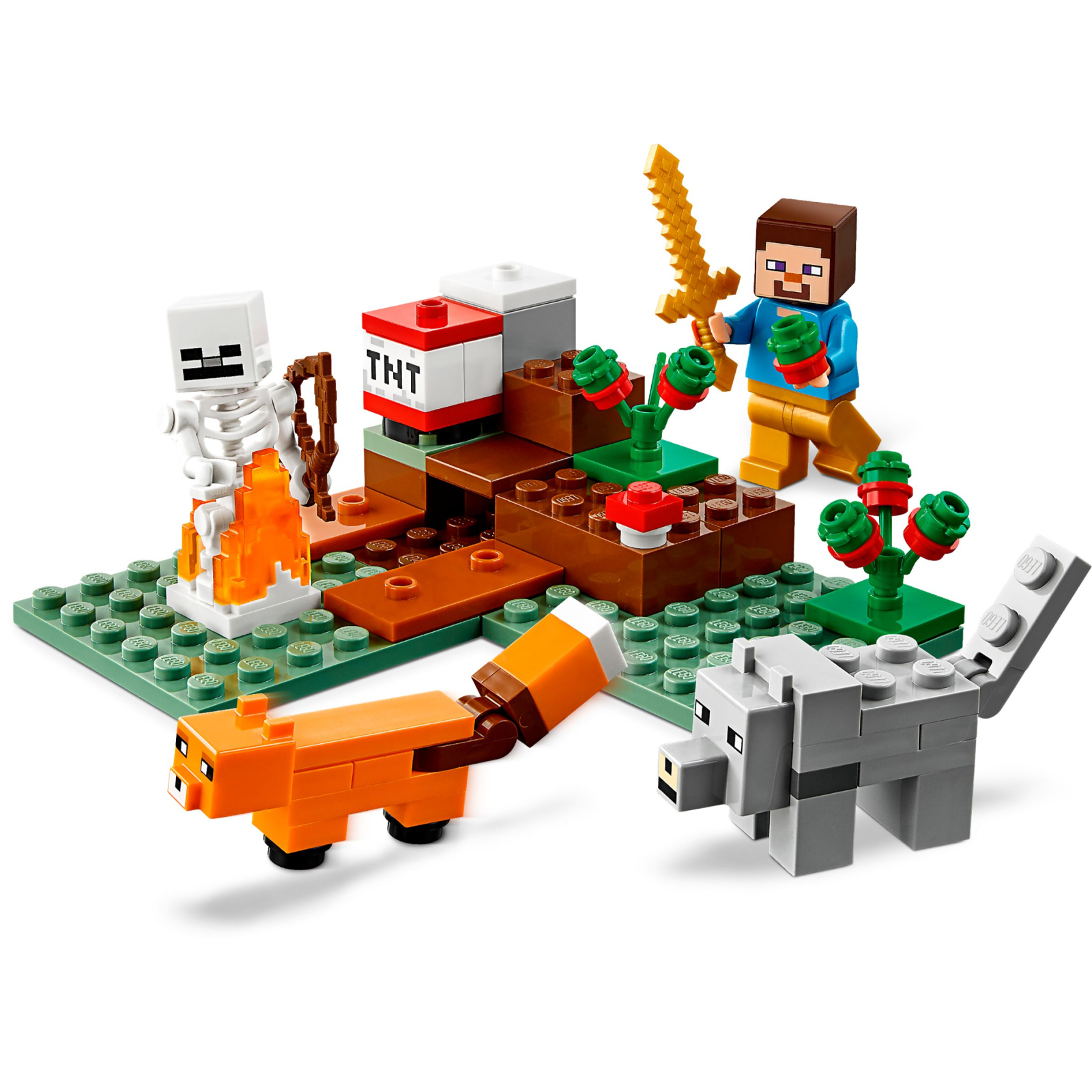Конструктор LEGO Minecraft Приключения в тайге 74 детали (21162) изображение 4