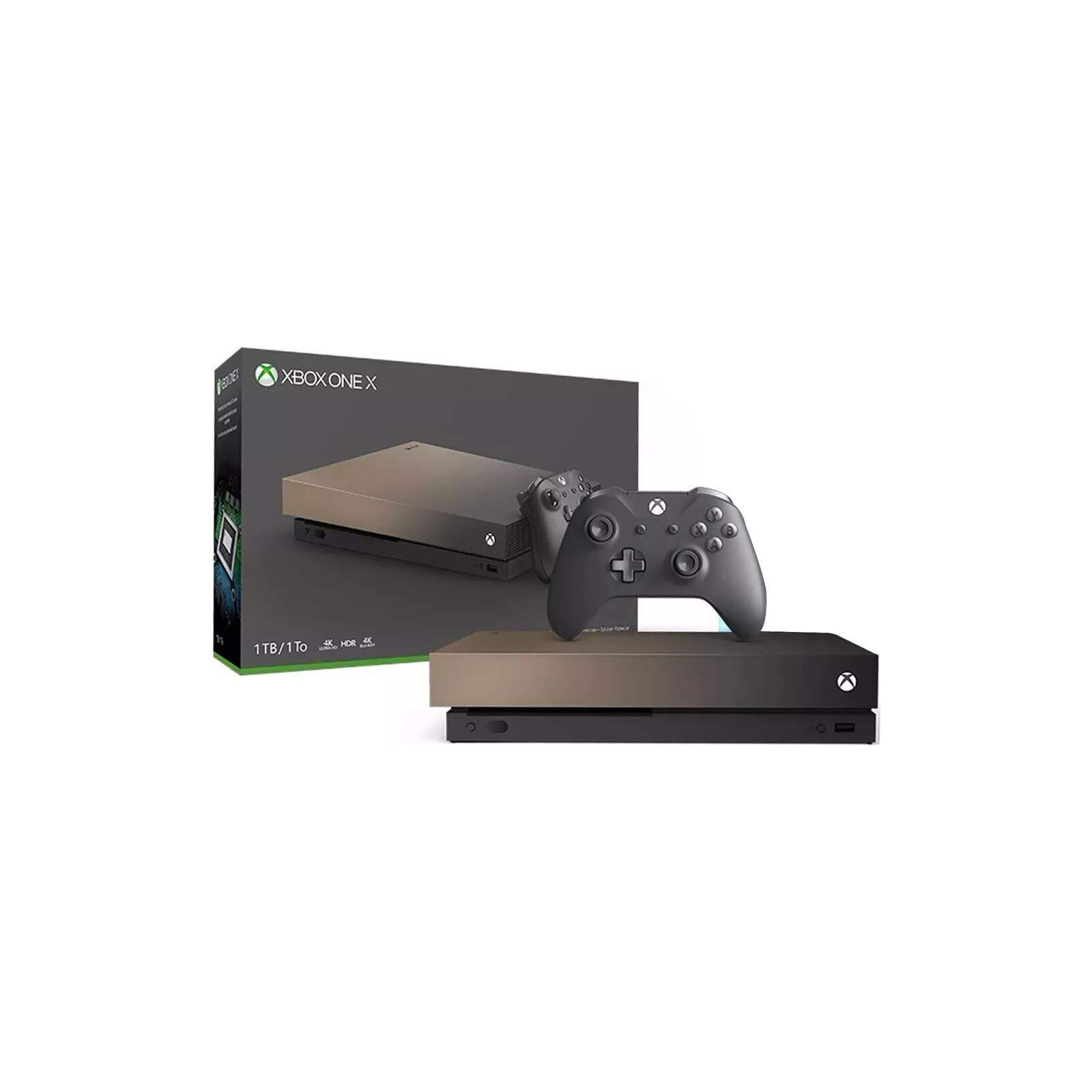 Игровая консоль Microsoft Xbox One X 1TB Gold Rush Edition изображение 4