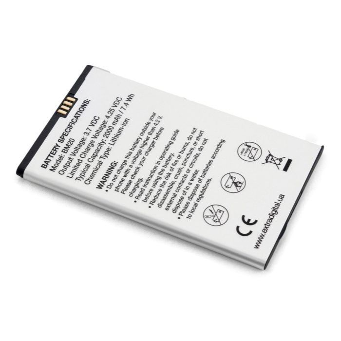 Аккумуляторная батарея Extradigital Xiaomi Mi2 (BM20) 2000 mAh (BMX6438) изображение 4