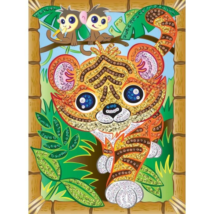 Набор для творчества Sequin Art SMOOGLES Тигр (SA1815) изображение 2