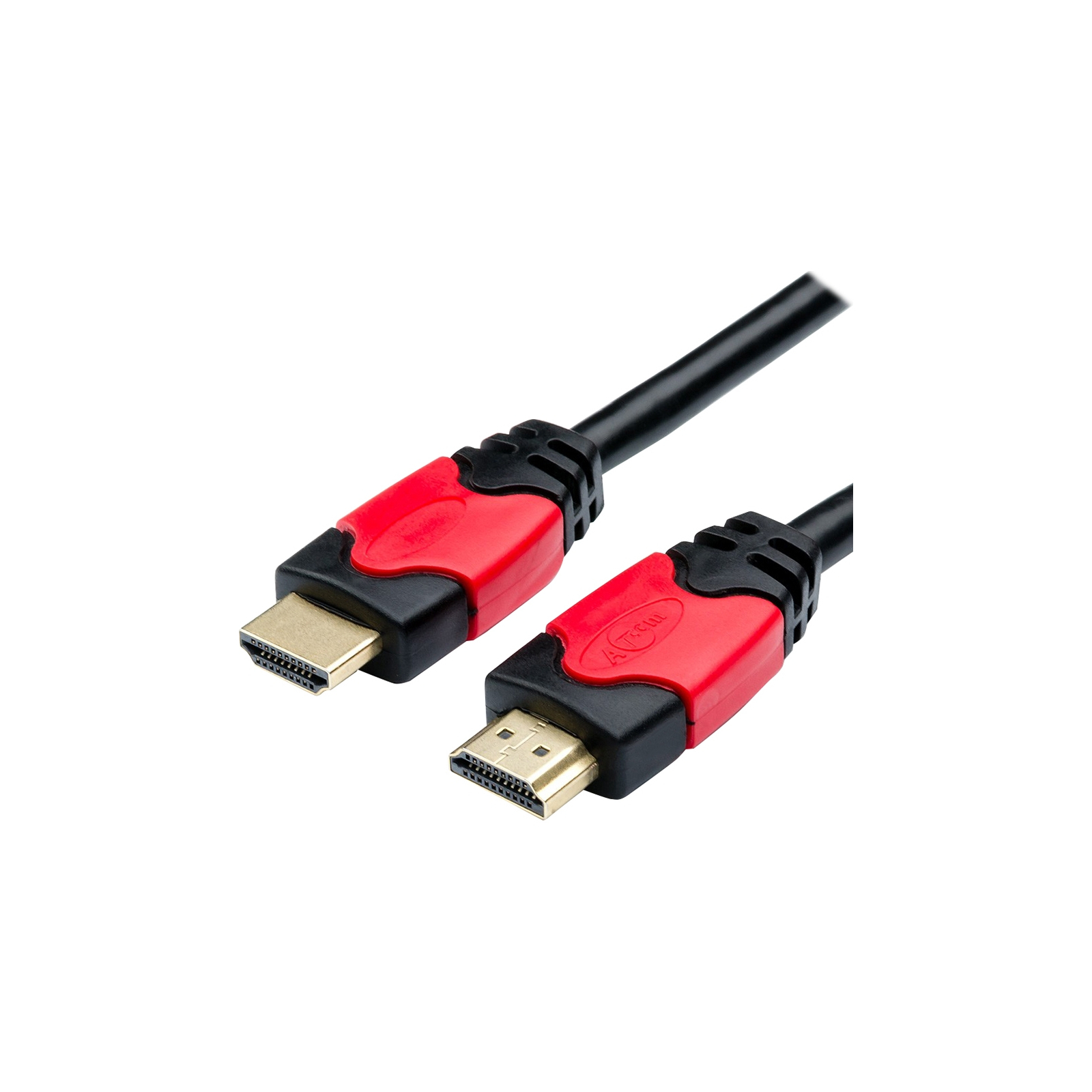 Кабель мультимедійний HDMI to HDMI 30.0m V2.0 Red/Gold Atcom (24930)