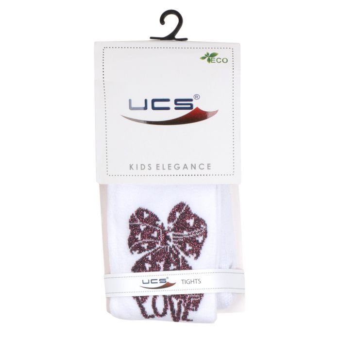 Колготки детские UCS Socks с бантом (M0C0301-2158-7G-white) изображение 3