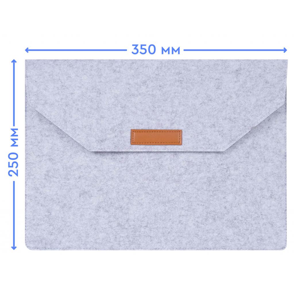 Чехол для ноутбука AirOn 13,3" Premium Grey (4822356710620) изображение 4