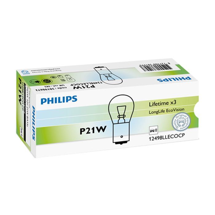 Автолампа Philips 21W (12498 LLECO CP) изображение 2