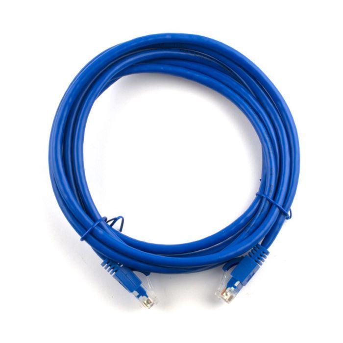 Патч-корд 15м, RJ-45, Cat.5e, CU, мідь, синій Ritar (PCR-CU/15Be / 04299)