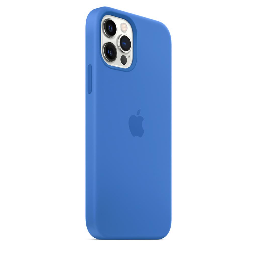 Чехол для мобильного телефона Apple iPhone 12 | 12 Pro Silicone Case with MagSafe - Capri Blue, (MJYY3ZE/A) изображение 10