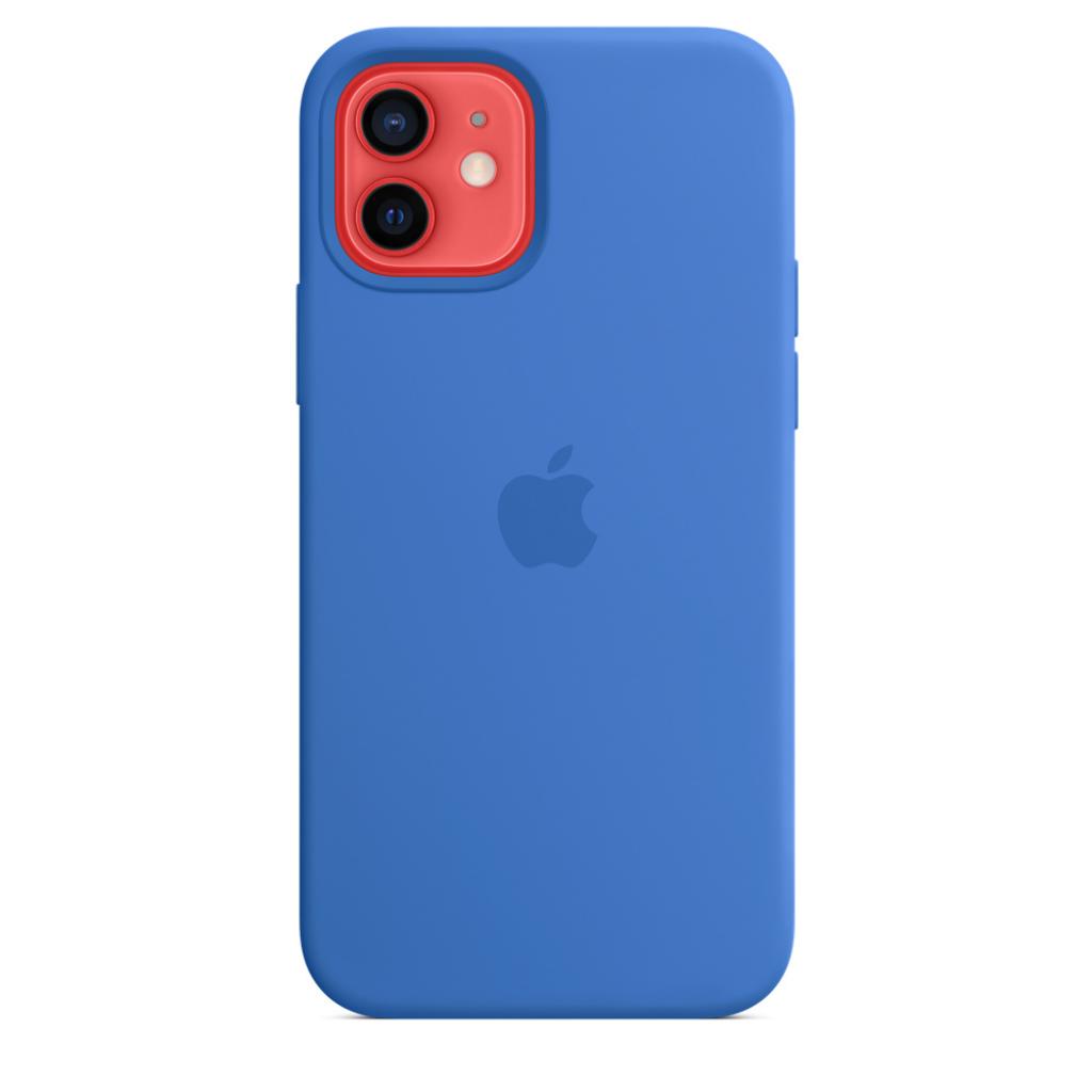 Чехол для мобильного телефона Apple iPhone 12 | 12 Pro Silicone Case with MagSafe - Capri Blue, (MHKM3ZM/A) изображение 4