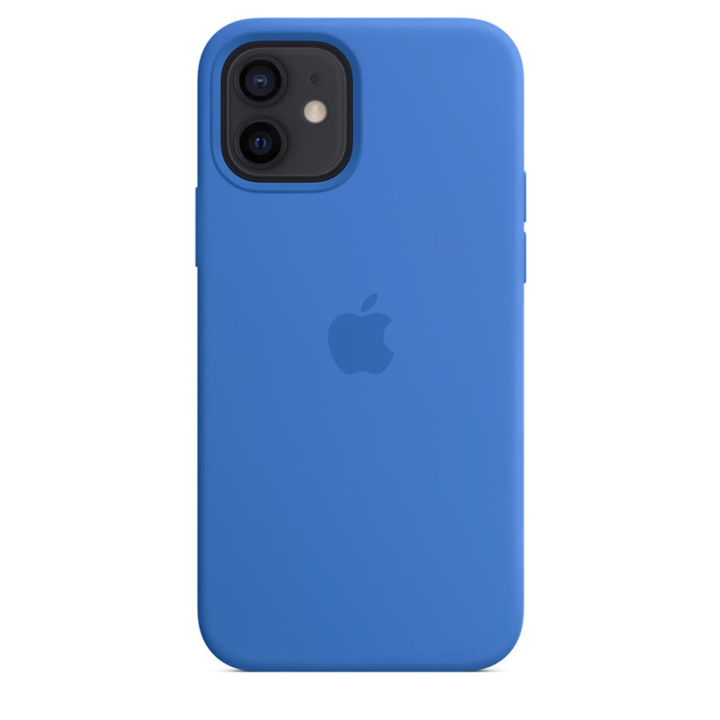 Чехол для мобильного телефона Apple iPhone 12 | 12 Pro Silicone Case with MagSafe - Capri Blue, (MHKM3ZM/A) изображение 5