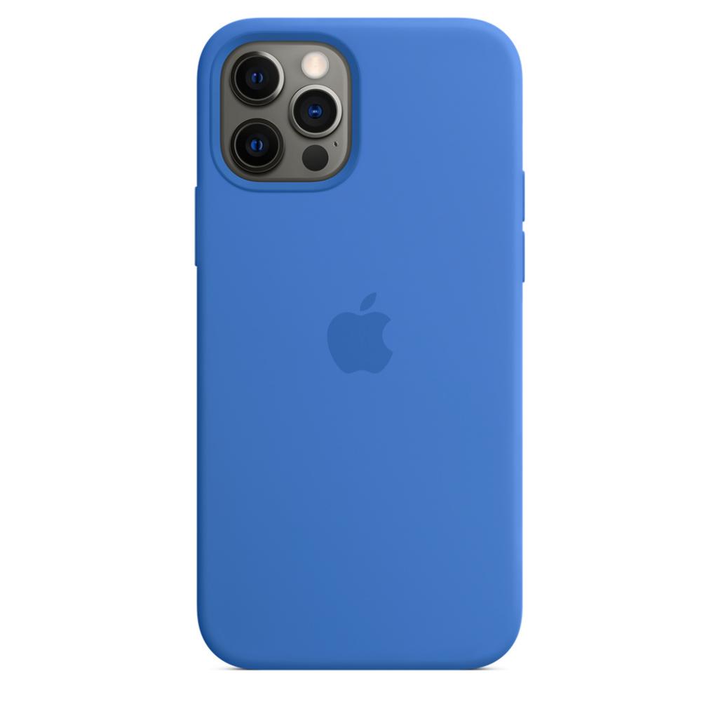 Чехол для мобильного телефона Apple iPhone 12 | 12 Pro Silicone Case with MagSafe - Capri Blue, (MHKM3ZM/A) изображение 8