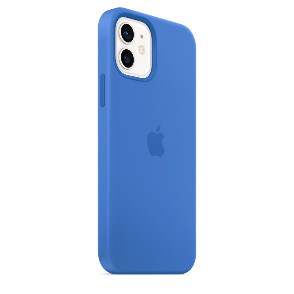 Чехол для мобильного телефона Apple iPhone 12 | 12 Pro Silicone Case with MagSafe - Capri Blue, (MHKM3ZM/A) изображение 9