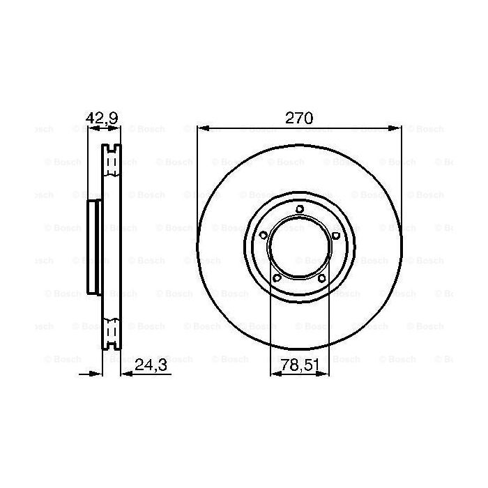 Тормозной диск Bosch 0 986 478 166 изображение 5
