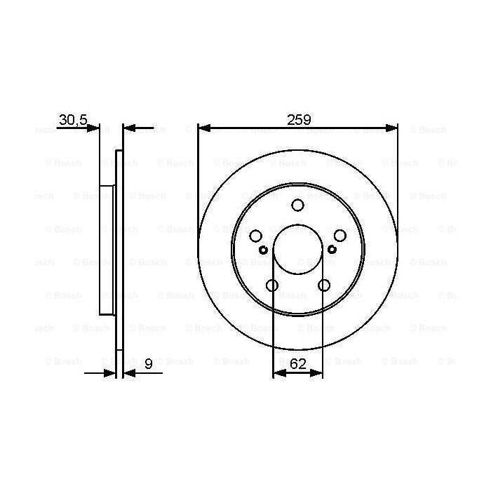 Гальмівний диск Bosch 0 986 479 418 зображення 5