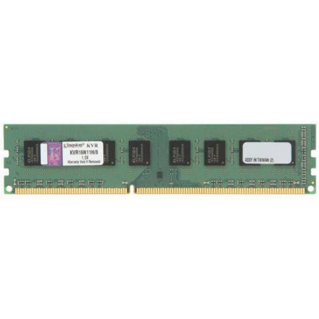 Модуль пам'яті для комп'ютера DDR3 8GB 1600 MHz Kingston (KVR16N11H/8WP)