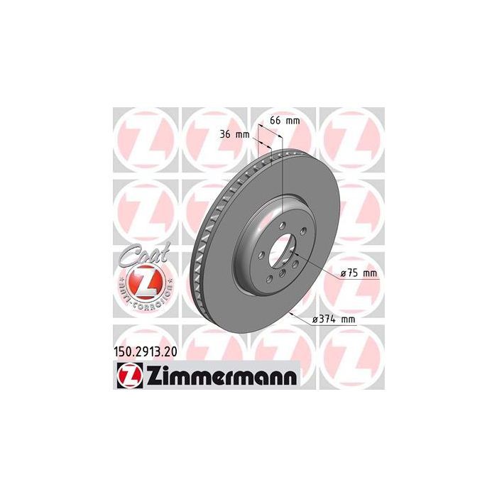 Тормозной диск ZIMMERMANN 150.2913.20