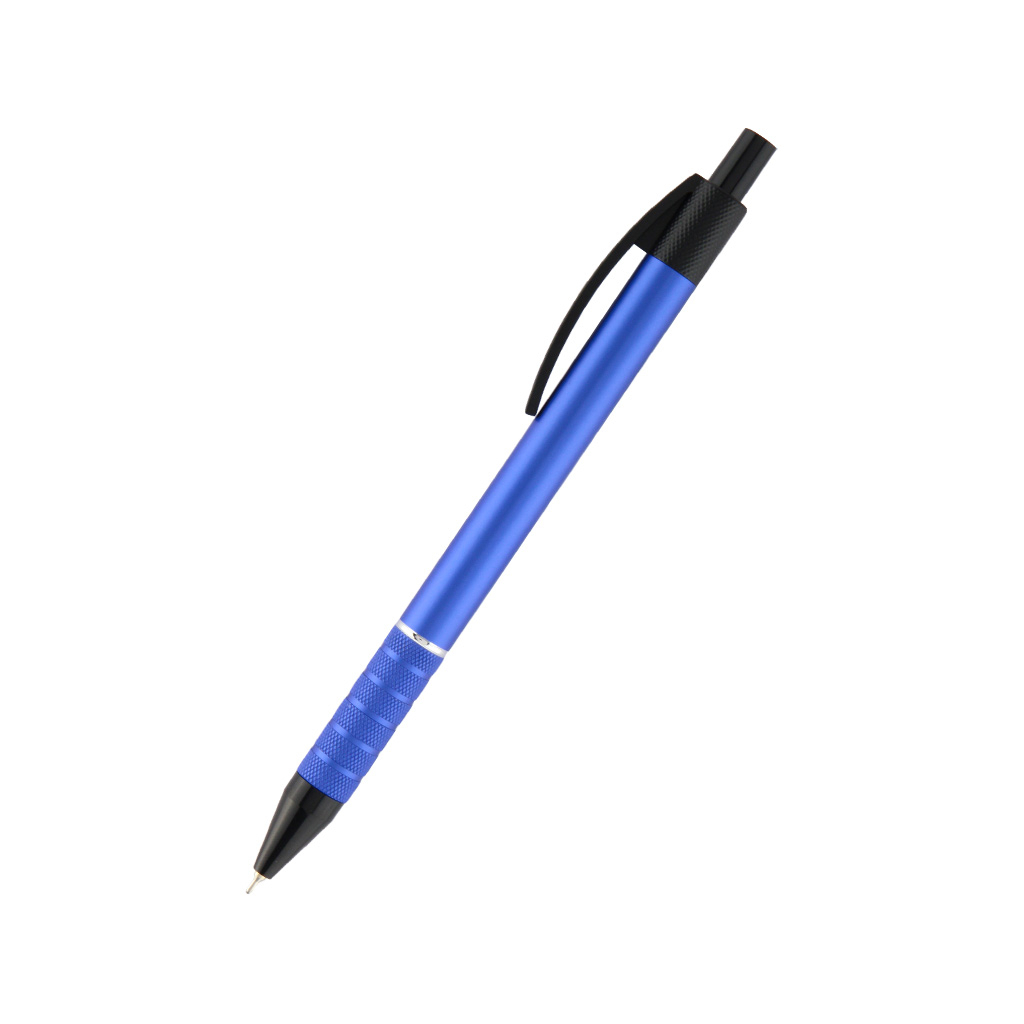 Ручка масляная Axent Prestige автоматическая метал. корпус синий, Синяя 0.7 мм (AB1086-02-02)