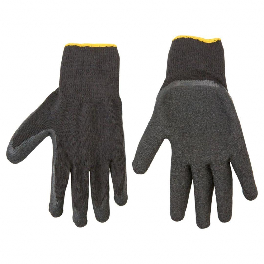 Захисні рукавиці Topex робочі, х/б, сторона долоні з латексним покриттям, р. 10 (83S213)