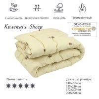 Ковдра Руно Вовняна Sheep в мікрофібрі 140х205 см (321.52ШУ_Sheep) зображення 3