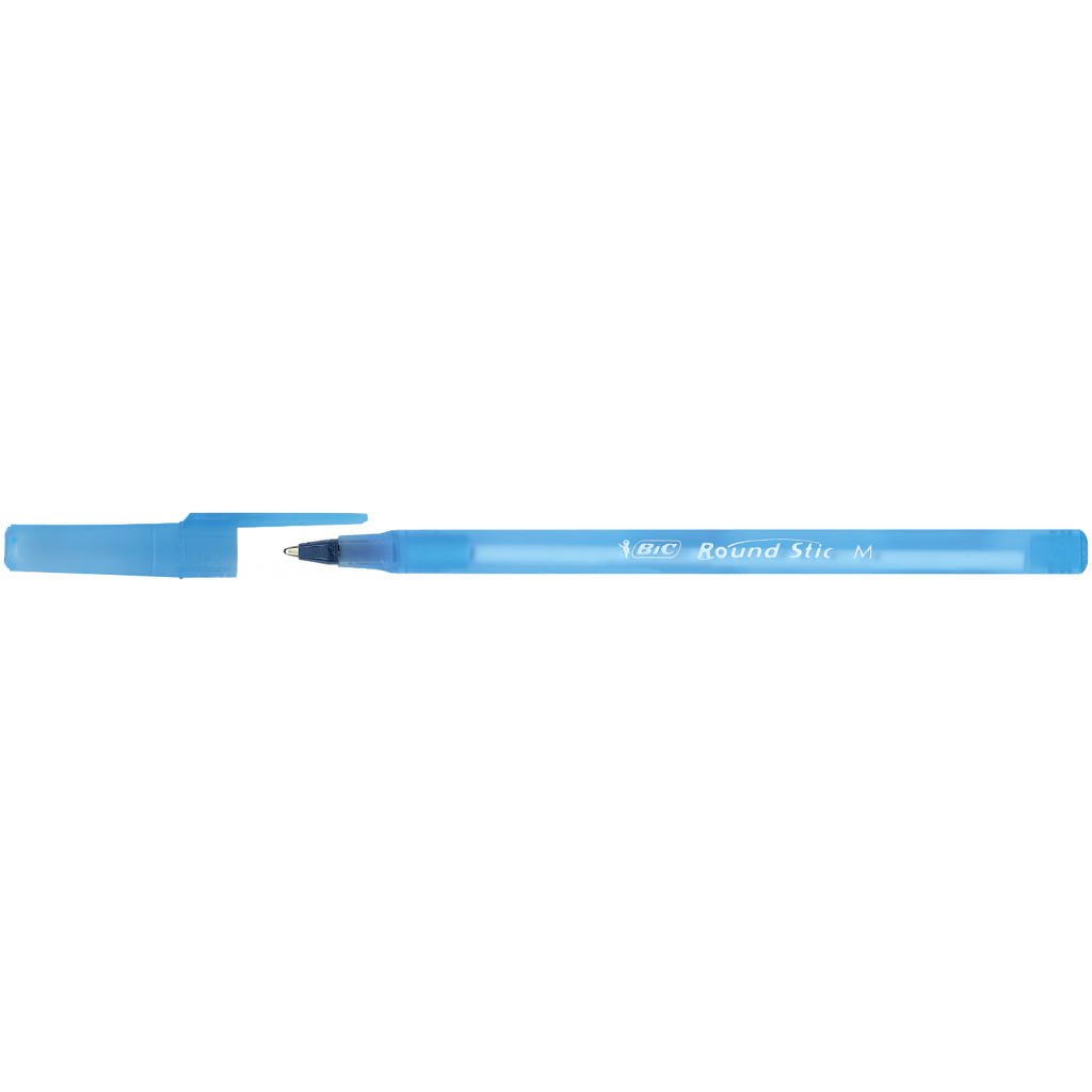 Ручка масляная Bic Round Stic, синяя, 8шт в блистере (bc928497) изображение 2