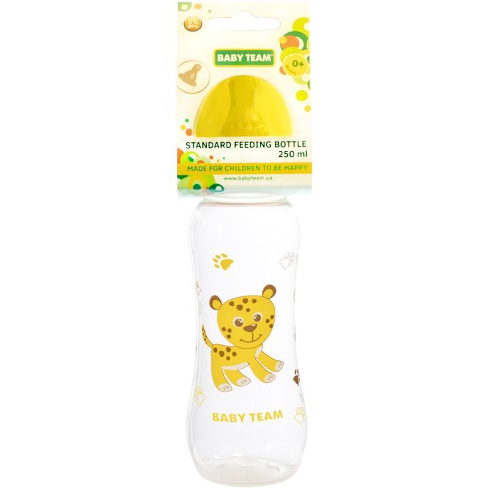 Бутылочка для кормления Baby Team 0+ с латексной соской 250 мл (1310) изображение 2