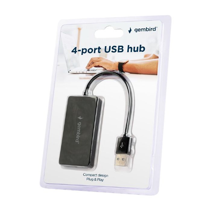 Концентратор Gembird USB 2.0 х 4 (UHB-U2P4-04) зображення 2