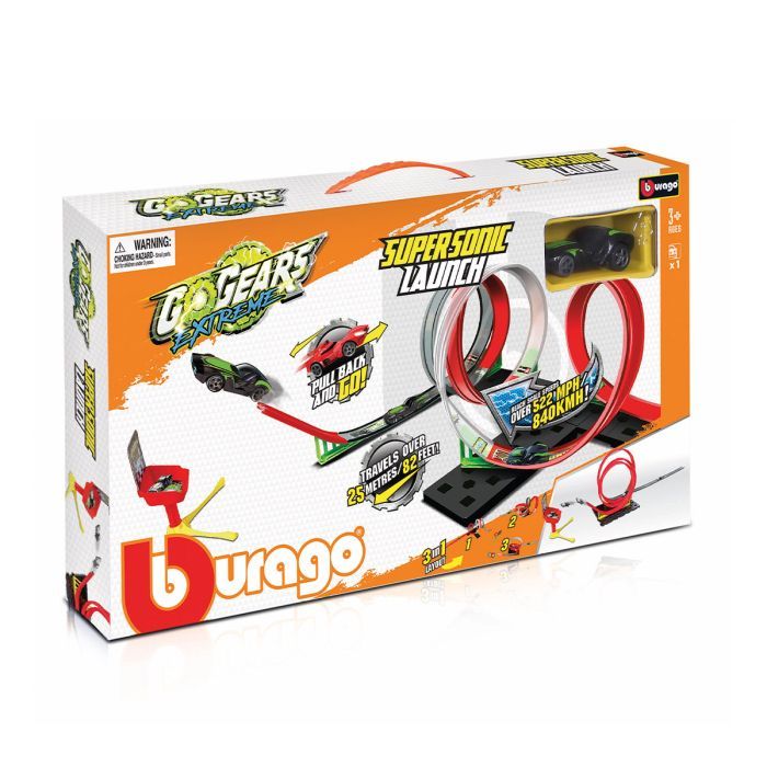 Автотрек Bburago GoGears Extreme Сверхзвуковой запуск 3 в 1 (18-30533) изображение 3