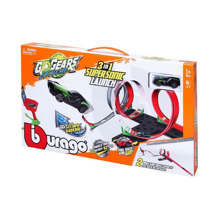 Автотрек Bburago GoGears Extreme Сверхзвуковой запуск 3 в 1 (18-30533) изображение 4
